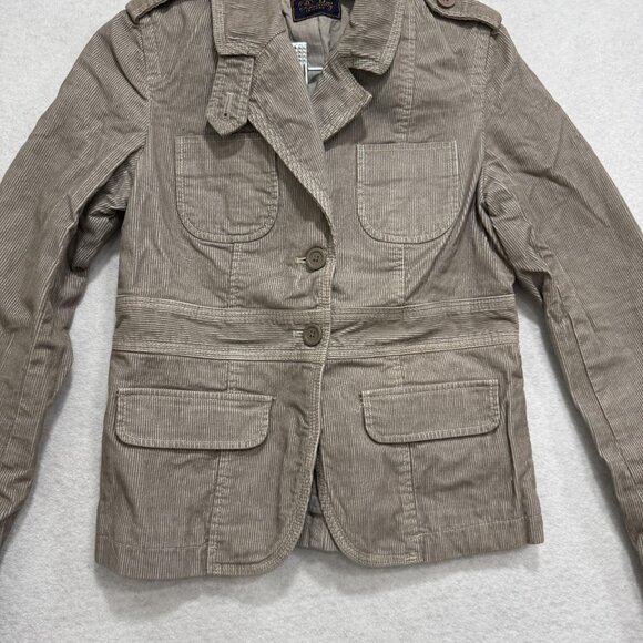 Buckley Tailors Jacket Womens Medium Corduroy Utility Blazer Button Pockets - Picture 2 of 12